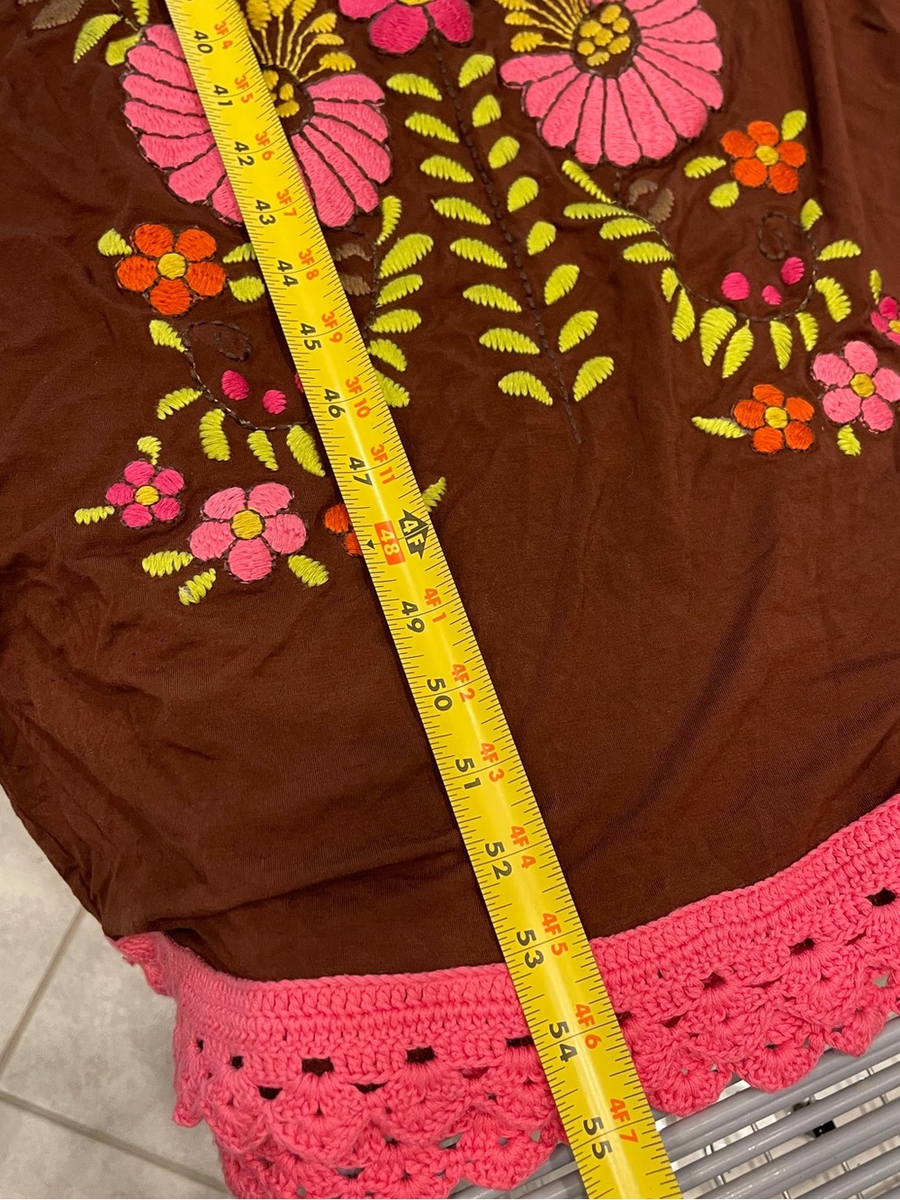 UNCLE FRANK Ivy Jane Woman V-neckline floral embroidery XL NWT - Picture 8 of 10